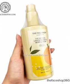 Sữa dưỡng thể mềm mịn, trắng da The Botanic Lemon Verbena Body Lotion 350ml The Face Shop