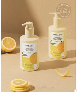 Sữa Tắm dưỡng ẩm trắng da The Botanic Lemon Verbena Body Wash 350ml The Face Shop
