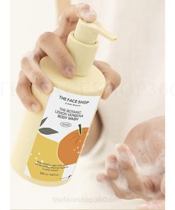 Sữa Tắm dưỡng ẩm trắng da The Botanic Lemon Verbena Body Wash 350ml The Face Shop
