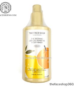 Sữa Tắm dưỡng ẩm trắng da The Botanic Lemon Verbena Body Wash 350ml The Face Shop