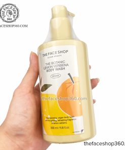 Sữa Tắm dưỡng ẩm trắng da The Botanic Lemon Verbena Body Wash 350ml The Face Shop