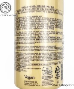 Thông tin Sữa Tắm dưỡng ẩm trắng da The Botanic Lemon Verbena Body Wash 350ml The Face Shop