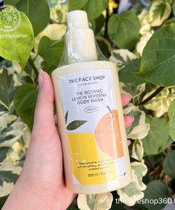 Sữa Tắm dưỡng ẩm trắng da The Botanic Lemon Verbena Body Wash 350ml The Face Shop