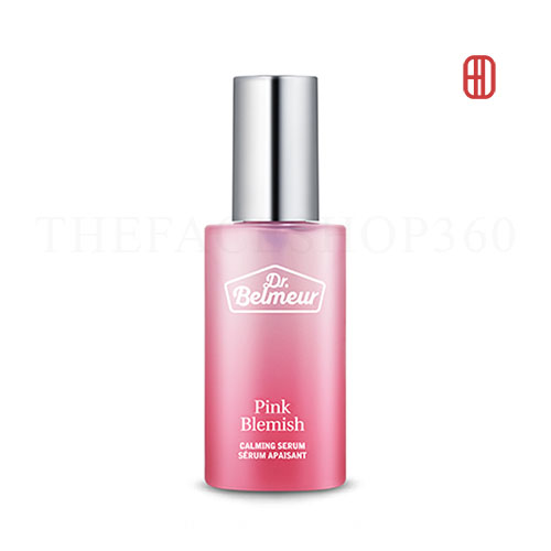 Tinh chất sáng hồng mờ thâm làm dịu da nhạy cảm Dr. Belmeur Pink Blemish Calming Serum 50ml The Face Shop