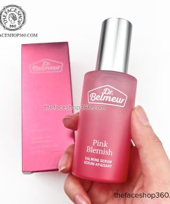 Tinh chất sáng hồng mờ thâm làm dịu da nhạy cảm Dr. Belmeur Pink Blemish Calming Serum 50ml The Face Shop