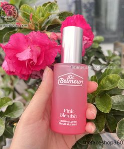 Tinh chất sáng hồng mờ thâm làm dịu da nhạy cảm Dr. Belmeur Pink Blemish Calming Serum 50ml The Face Shop