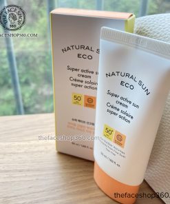 Kem chống nắng toàn diện ngăn bụi mịn Natural Sun Eco Super Active Sun Cream SPF50+ PA++++
