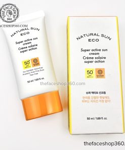 Kem chống nắng toàn diện ngăn bụi mịn Natural Sun Eco Super Active Sun Cream SPF50+ PA++++