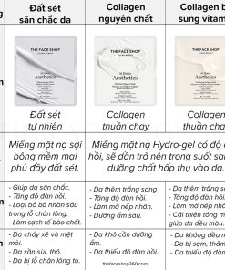 So sánh Bộ Mặt nạ At Home Aesthetics Mask The Face Shop