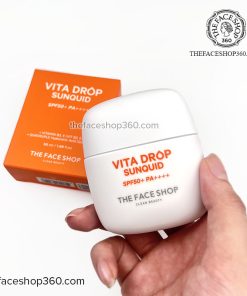 Sữa chống nắng mỏng nhẹ Vita Drop Sunquid SPF50+ PA++++ The Face Shop 50ml