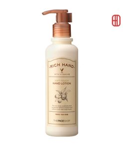 Kem dưỡng da tay cấp ẩm mềm mịn Rich Hand V Soft Touch Hand Lotion The Face Shop