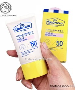 Kem chống nắng nâng tone cho da mụn Dr. Belmeur Tone Up Sun Cream SPF50 PA++++ 50ml The Face Shop