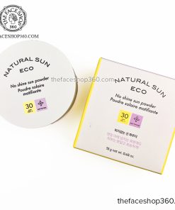 Phấn Phủ Chống Nắng Dạng Bột Natural Sun Eco No Shine Sun Powder SPF30 PA++ 13g The Face Shop