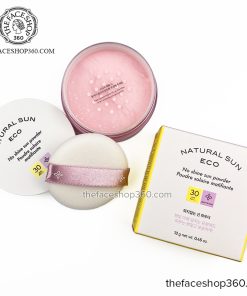 Phấn Phủ Chống Nắng Dạng Bột Natural Sun Eco No Shine Sun Powder SPF30 PA++ 13g The Face Shop